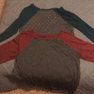 Maurices 3/4 sleeve shirts